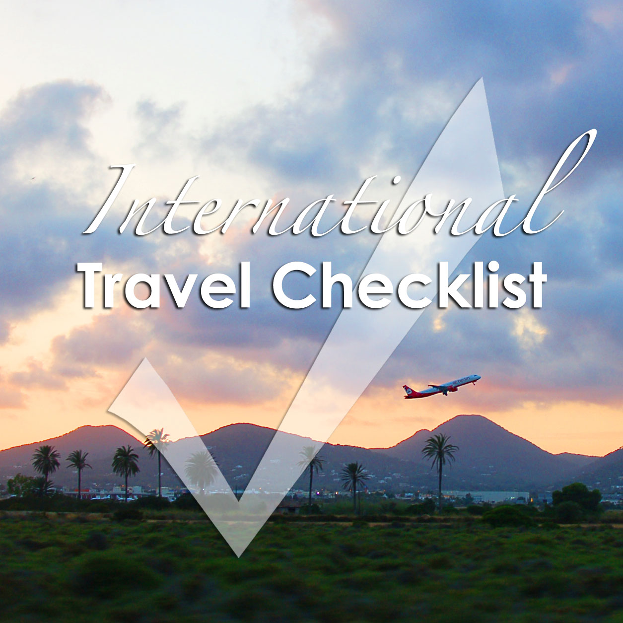 international travel check list