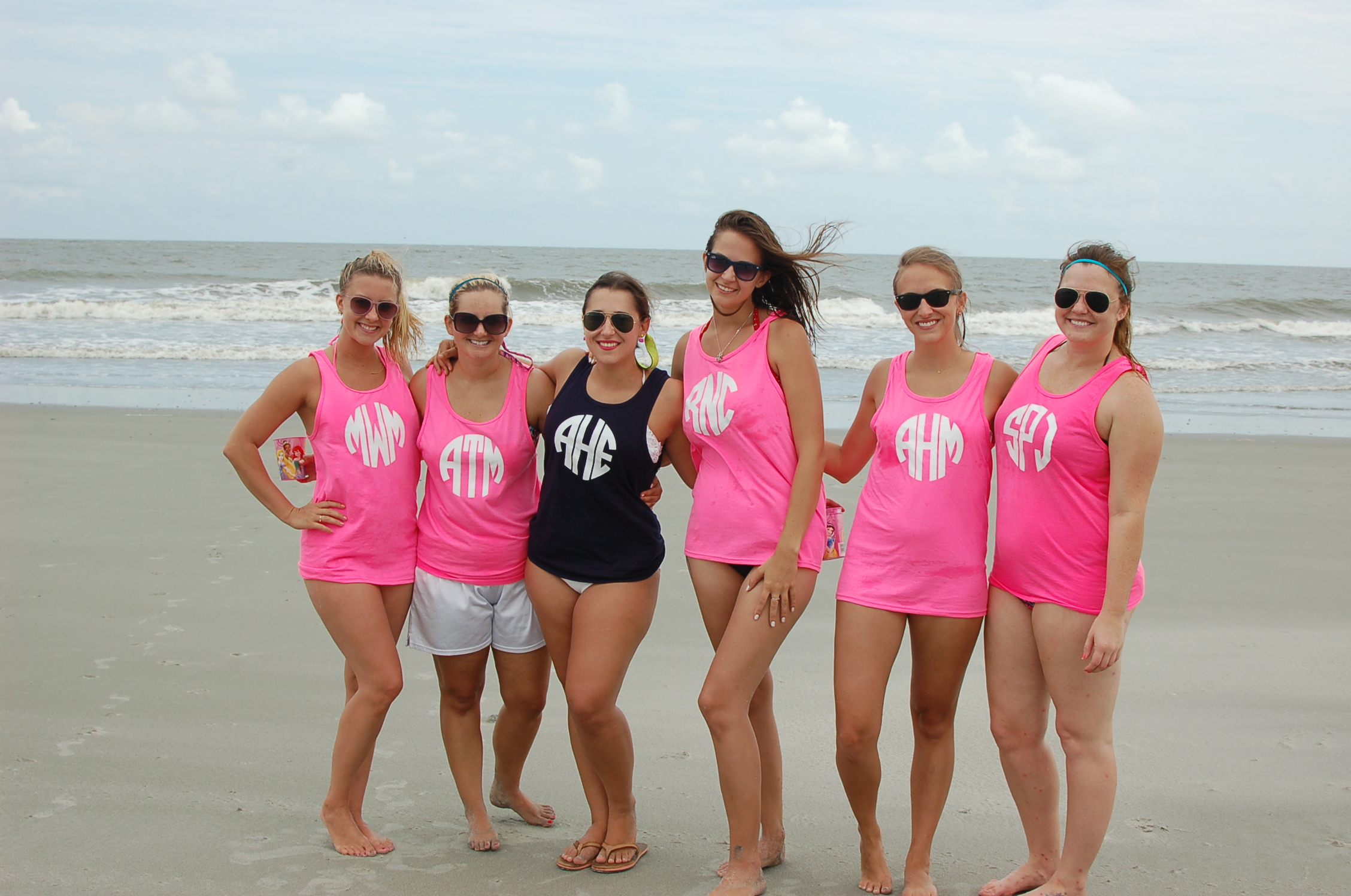 wedding party monogrammed shirts